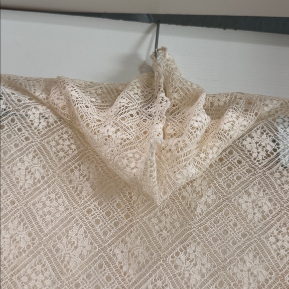 Free People Intimately Sweet Memories Turtleneck Long Sleeve Lace Top Sz Xs NWOT - Picture 4 of 6